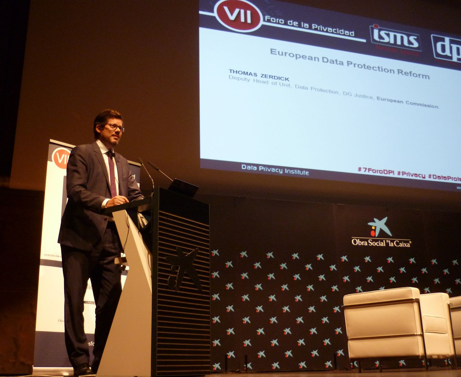 Thomas Zerdick durante su intervencin el VII Foro de la Privacidad