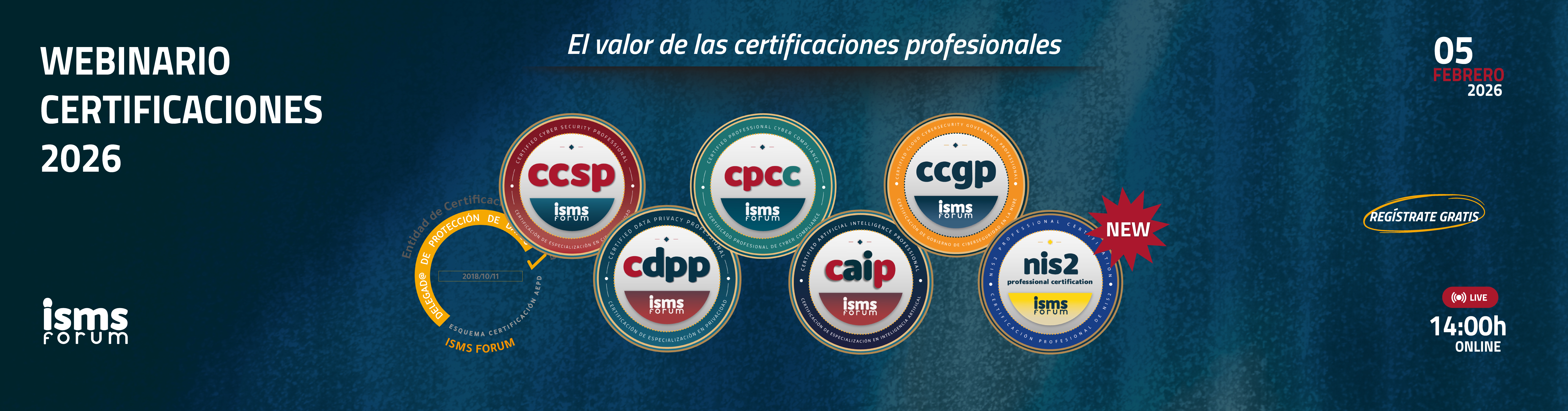 Webinario ISMS Forum 2026: el valor de las certificaciones profesionales